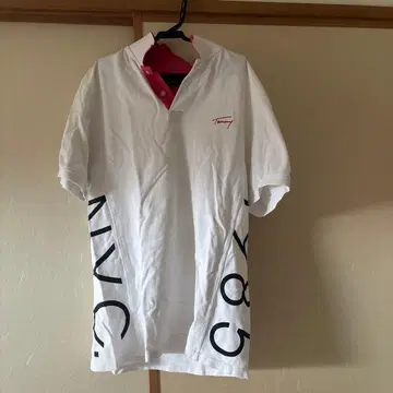 Tommy L 사이즈 화이트 피케 셔츠