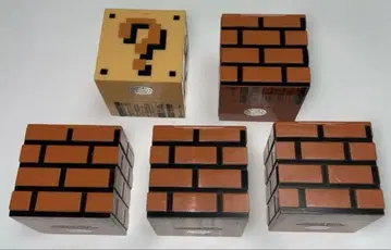 슈퍼 마리오 물음표 블록 벽돌 블록 소품함 세트