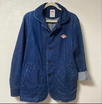 선착순! 새상품급! 단톤 데님 자켓 둥근 카라 40 L 사이즈