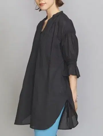 BEAUTY&YOUTH 암젠 스키퍼 블라우스 튜닉 블랙