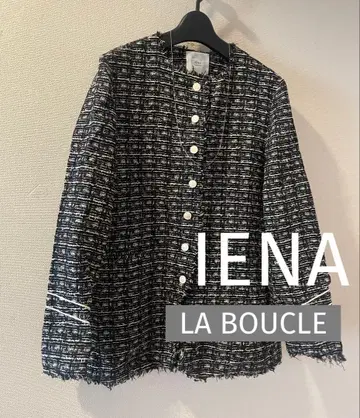 IENA LA BOUCLE 이에나 라 부클 트위드 자켓