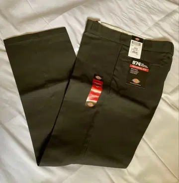 Dickies 874 오리지널 핏 W34 L32 올리브 그린