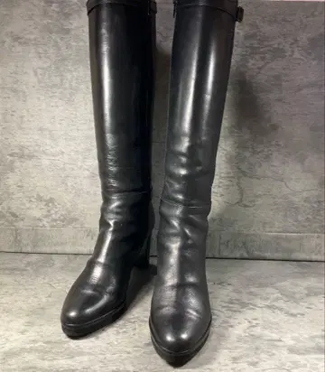 새상품급 [ DIANA ] 니하이 롱 부츠 가죽 힐 23.5cm