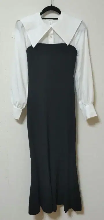 resexxy 스퀘어 칼라 니트 머메이드 원피스