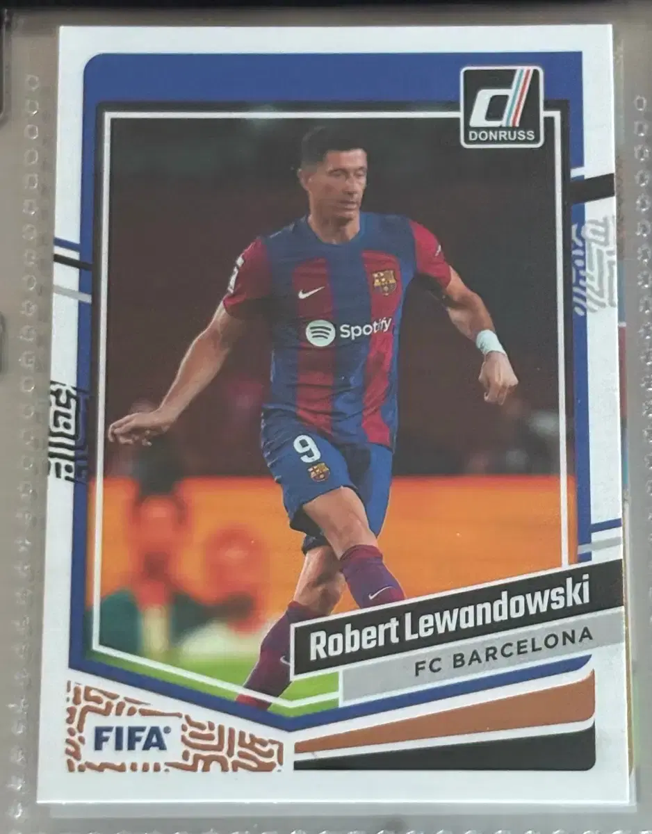 파니니 DONRUSS 레반도프스키 FC바르셀로나 카드