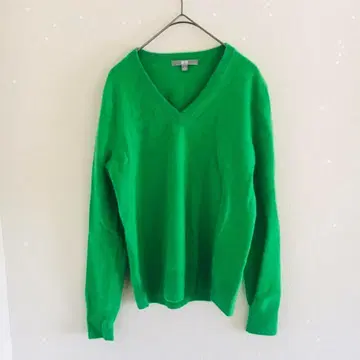 V넥 스웨터 [ UNIQLO ] [ S ] 캐시미어 100% 봄 니트
