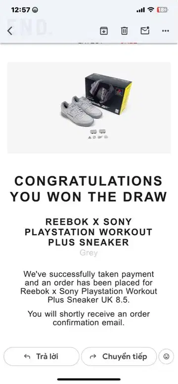 Reebok PlayStation Workout Plus UK 8.5