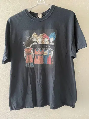 레어 아이템 드래곤볼 T셔츠 블랙 XL 사이즈