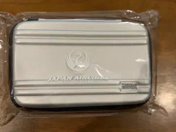 JAPAN AIRLINES 트래블 파우치 실버 콜라보 제로 할리버튼