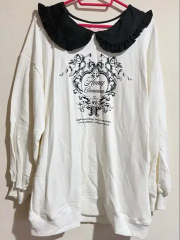 허니 시나몬 트레이닝복 맨투맨 원피스 둥근 카라 천사