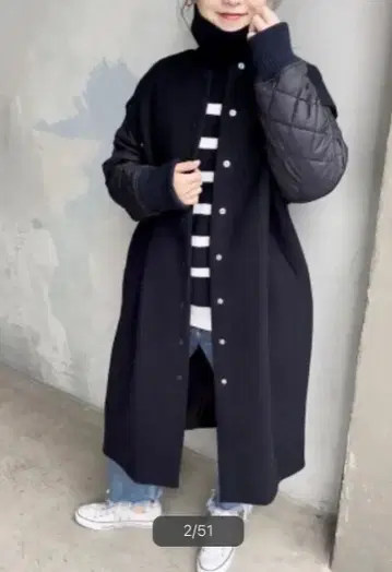 STUMBLY 스탠블리 퀼티드 슬리브 질레