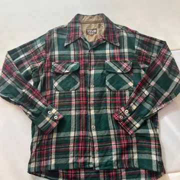 긴팔 플란넬 셔츠 체크 크리스마스 컬러 빈티지 세일!