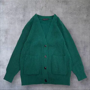 새상품급 어반 리서치 꽈배기 V넥 니트 가디건