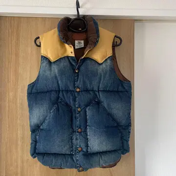 rocky mountain featherbed 다운 베스트 데님 36