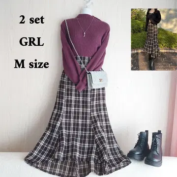 럭셔리하고 세련된 보르도 코디 세트 2점 코디 판매