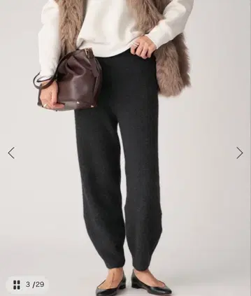 미사용 새상품 ENRICA 엔리카 PANTS 차콜