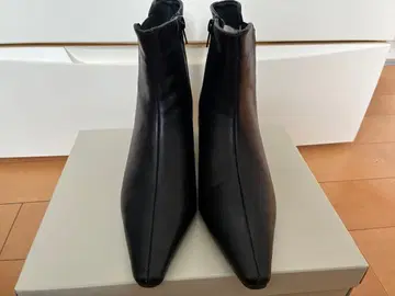 미사용 새상품 테치치 블랙 가죽 사이드 고어 포인트 테드 부츠 당일 발송