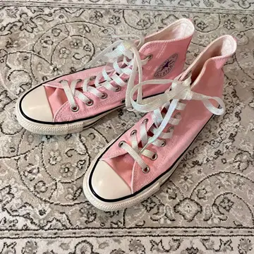 컨버스 올스타 핑크 하이컷 스니커즈