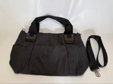 ear 나일론 숄더백 블랙