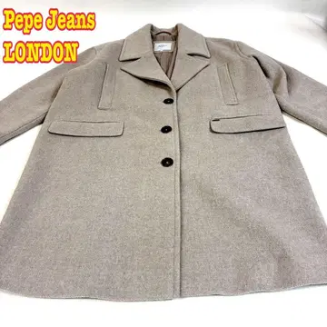 Pepe Jeans LONDON 체스터 코트 롱 코트 모카