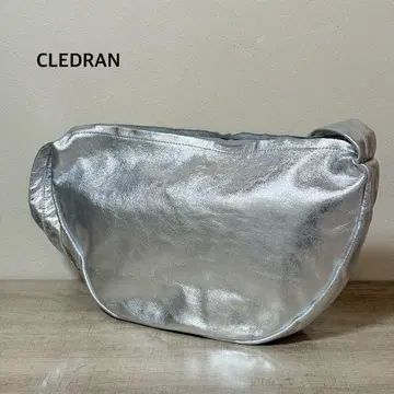 CLEDRAN 실버 메탈릭 토트백