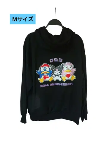 [ 새상품 ] 쿠로미&돈펜 돈코 콜라보 후드티 M 사이즈 블랙