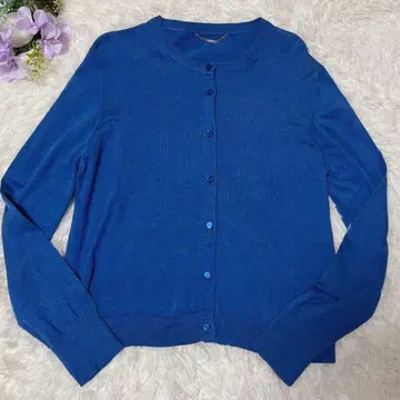 [ 23구 ] 로얄 블루 가디건 깔끔한 출퇴근 겉옷 40