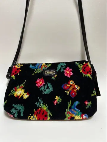 페이러 미사용 새상품 하이디 숄더백 블랙 가죽 하이디 미니백