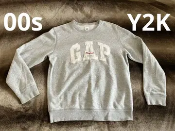 00s Y2K GAP 맨투맨 짧은 기장 빅 로고 인기 스트릿 시티보이