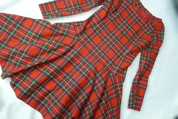 요크랜드 체크 니트 원피스 9