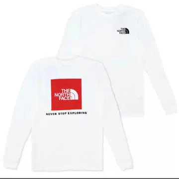 THE NORTH FACE 긴팔 티셔츠 화이트