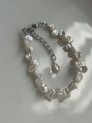 담수 진주 레인보우 컬러 양귀비 진주 페탈 꽃잎 팔찌 윤기나는 고품질