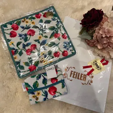 페일러 손수건 & 티슈 파우치 새상품 체리