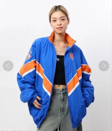 BTTF! 배색 나일론 자켓! 얼룩 없음!