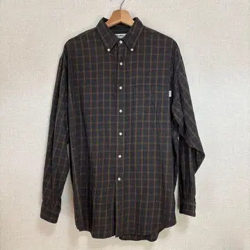 짐플렉스 체크 무늬 버튼 다운 플란넬 셔츠 M