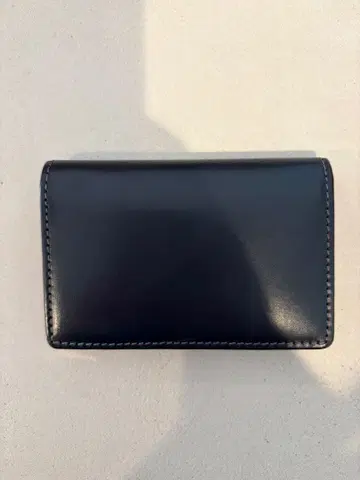 FUJITAKA 명함지갑 네이비 x 와인 레드