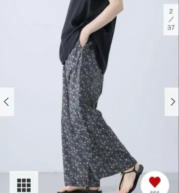 [새상품급] 카구레 코튼 미니 꽃무늬 이지 팬츠