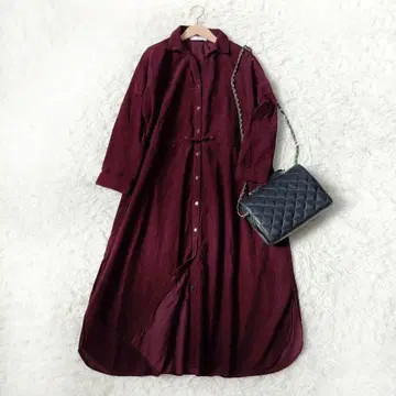 어반 리서치 셔츠 원피스 코듀로이 스키퍼