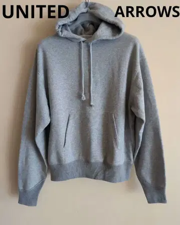 UNITEDARROWS 그레이 후드 부착 후드티