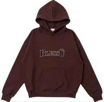 BLESS BU OG 로고 후디 브라운 M