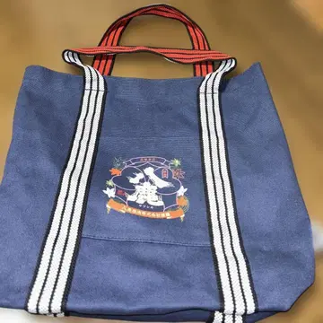 새상품 진품 오이타현 주조 제조사 캔버스 네이비 토트백 스트라이프 핸들