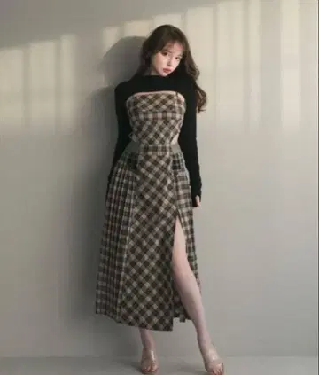 andmary belle checked dress 앤드마리