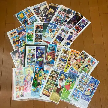 애니메이션 우표 [ 애니메이션 히어로 히로인 ] 전집 20매 세트 미사용