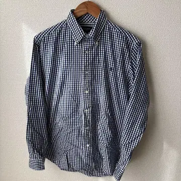 Gymphlex/깅엄 체크 긴팔 셔츠 L size