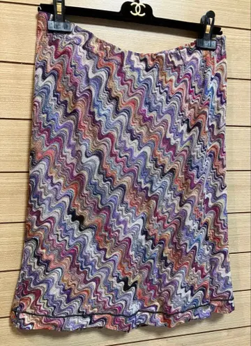 MISSONI 멀티 컬러 물결 패턴 스커트