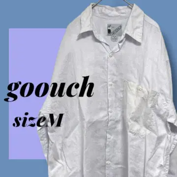 [ 새상품급! ] goouch 100% 린넨 화이트 긴팔 셔츠 M 사이즈