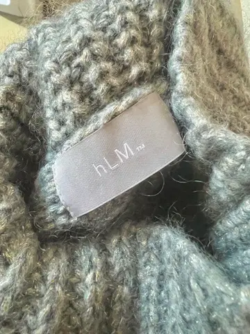 24AW Hlm 모헤어 혼방 터틀넥 니트 휴엘 뮤지엄 그레이