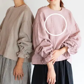 얀마 산업 yamma 린넨 블라우스