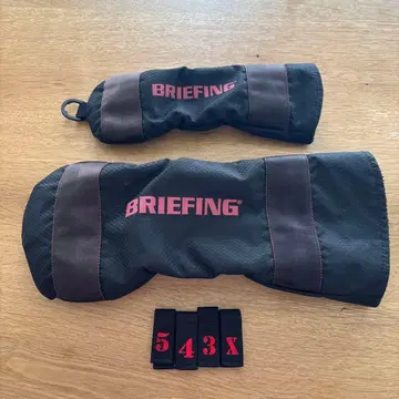 SET 브리핑 드라이버 우드용 골프헤드커버 블랙 핑크