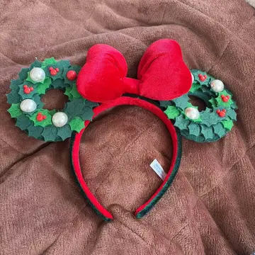 디즈니 크리스마스 리스 머리띠